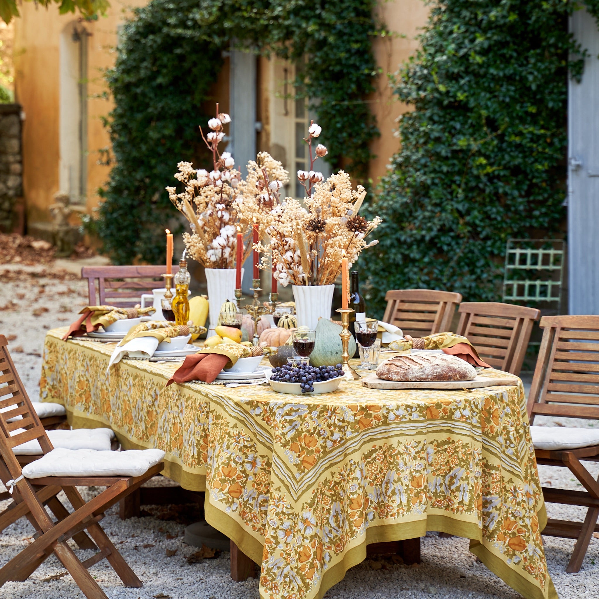 French Country Natural Linen outlet Tablecloth