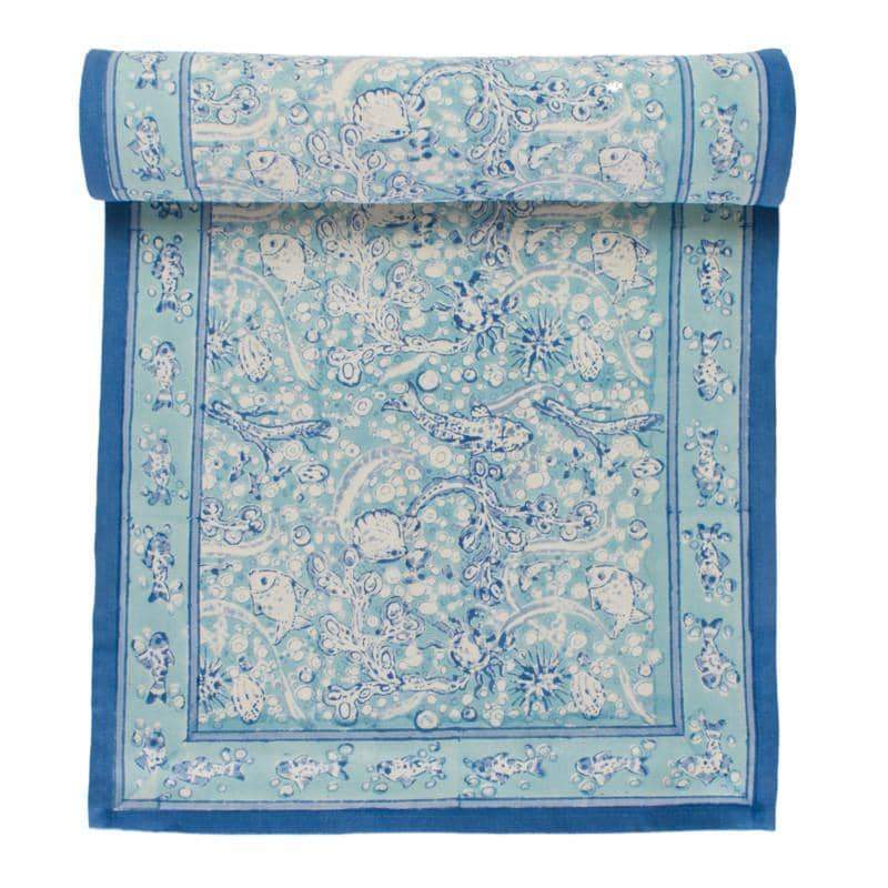 Set of 3 La Mer Tea Towels - Aqua - Couleur Nature