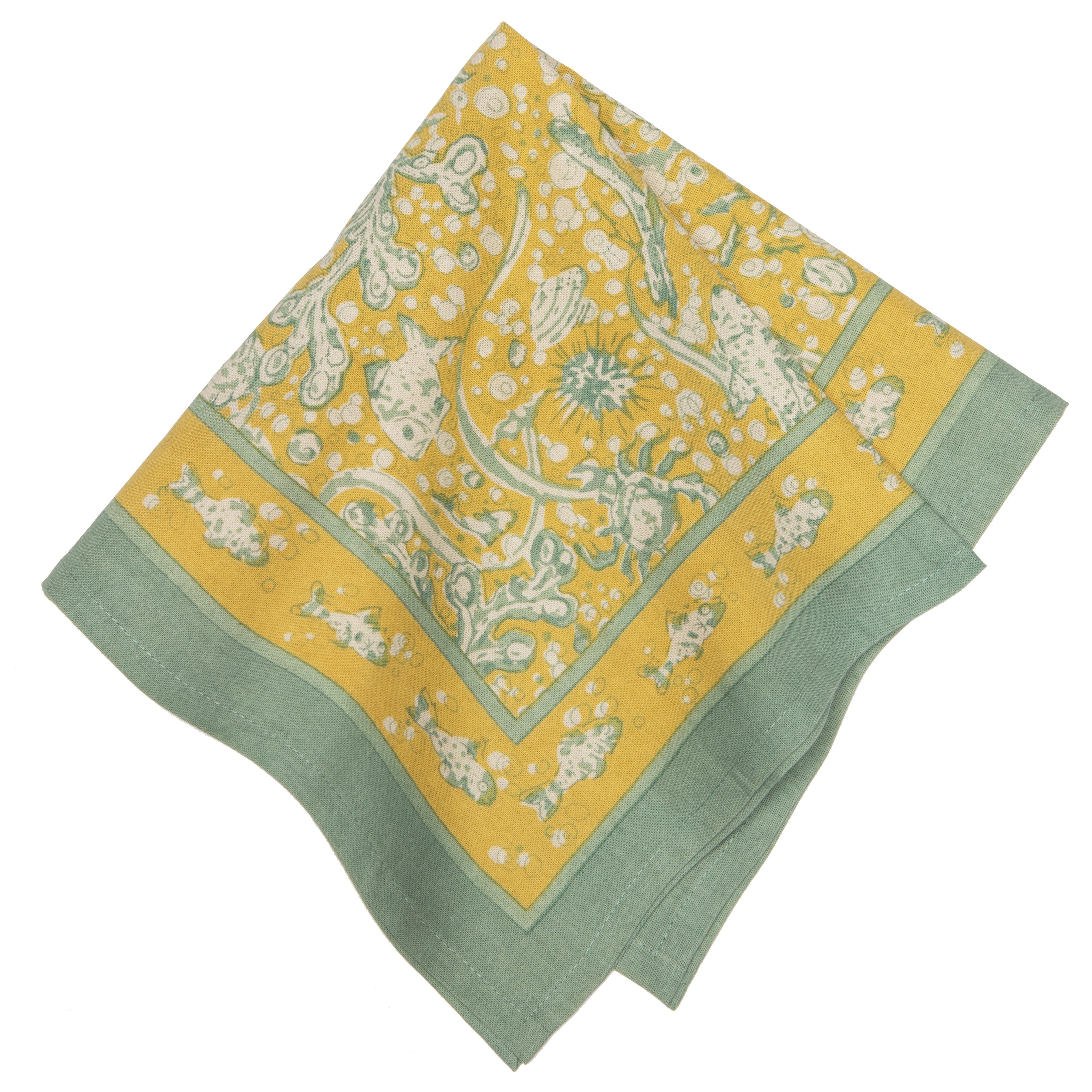 Set of 3 La Mer Tea Towels - Aqua - Couleur Nature