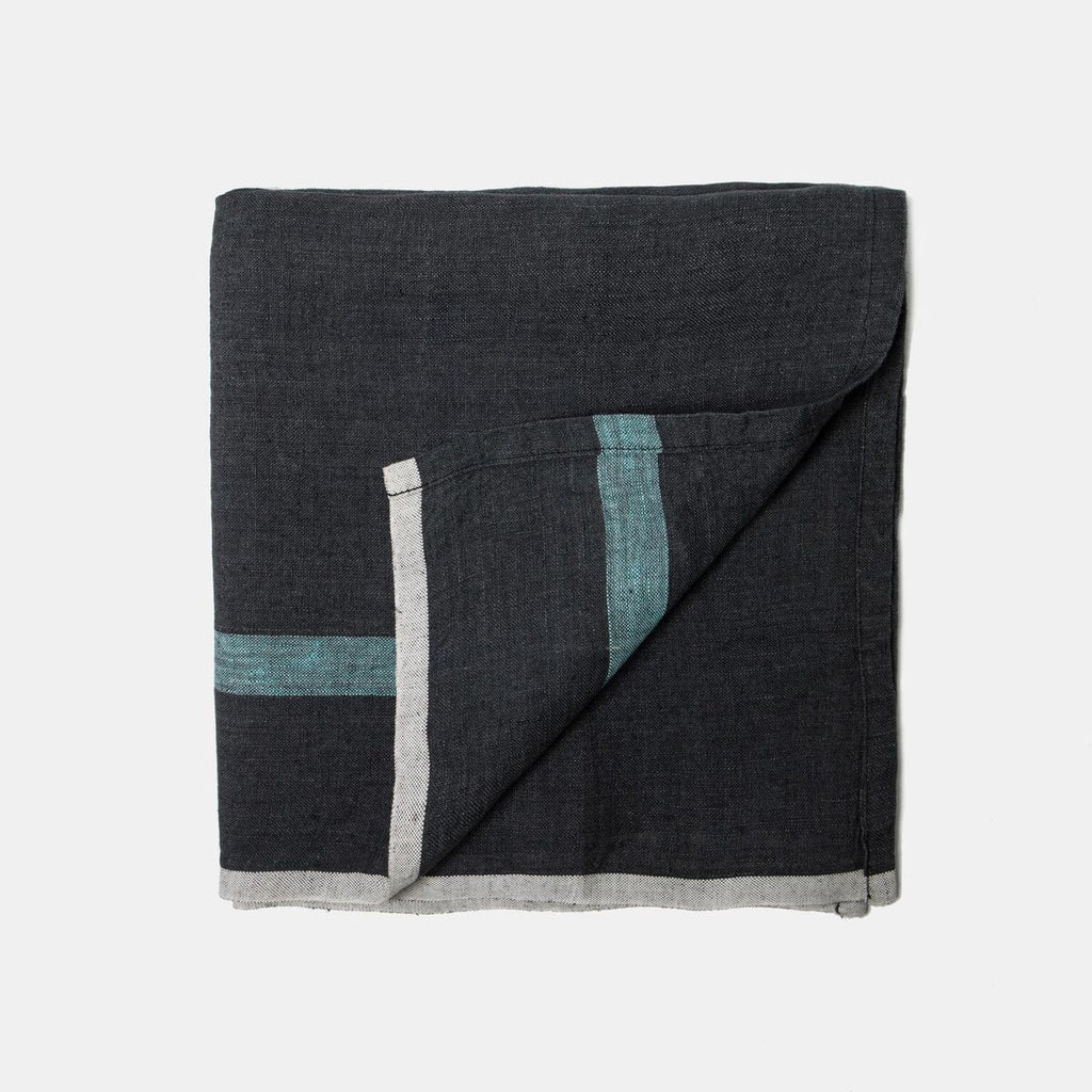 Dark Grey Stonewashed Linen Napkin