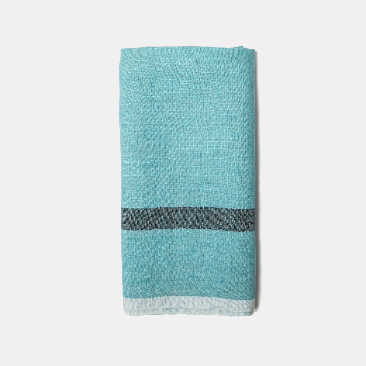 Teal Blue and Pale Mint Napkins Set Linen Napkins Set 