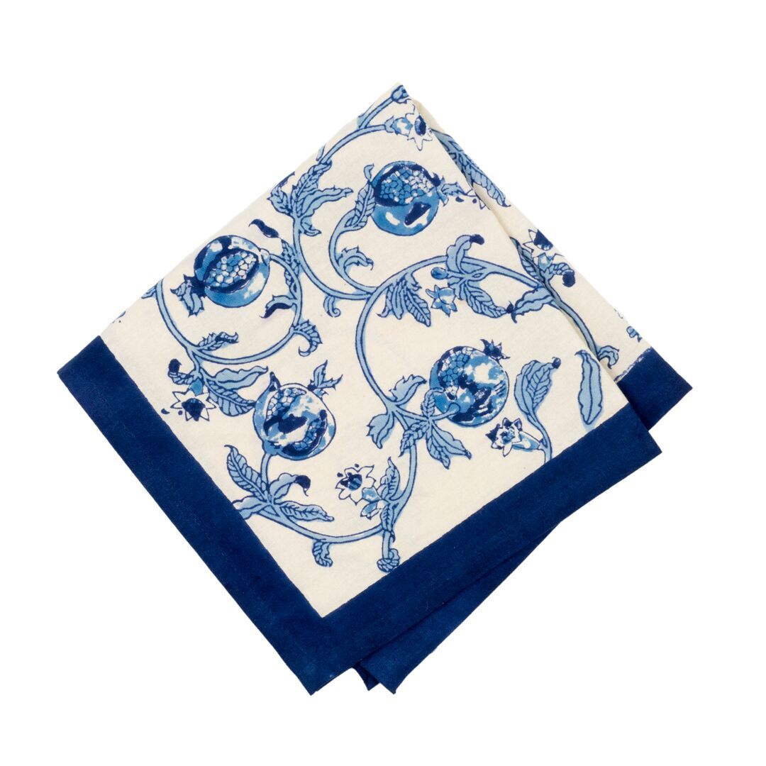 Granada Napkins Blue, Set of 6 – CouleurNature